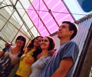 The Soliculture team, left to right: Melissa Osborn, Carley Corrado, Ingrid Anderson, and Markus Short. (Photo credit: Sundown Hazen)