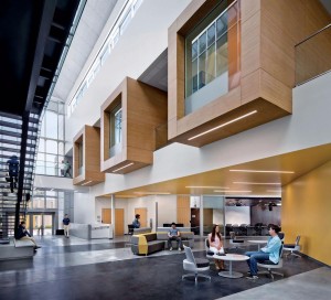 The first floor of the CSUMB Business and Information Technology building (Credit: David Wakely)
