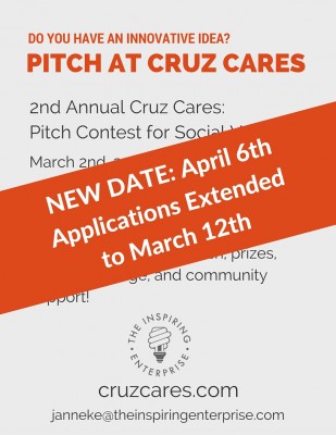 Cruz Cares Pitch Contest Moved to April 6