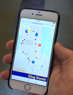 UCSC launches SlugRoute mobile app to track shuttles in real time