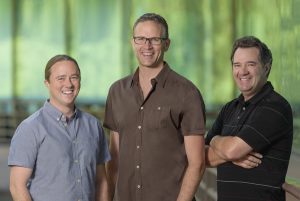 The co-founders (left to right) VP of Engineering Joseph Fisher, CEO Bryson Gardner COO Brian Sander bring years of experience to Pearl, a new startup in Scotts Valley.
