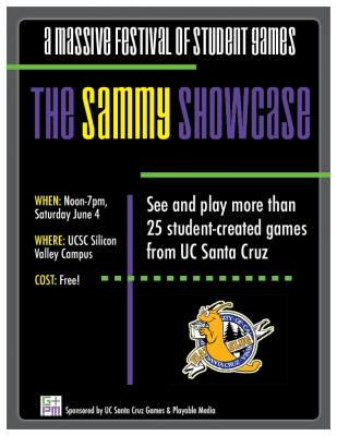 The Sammy Showcase is a massive festival of student games