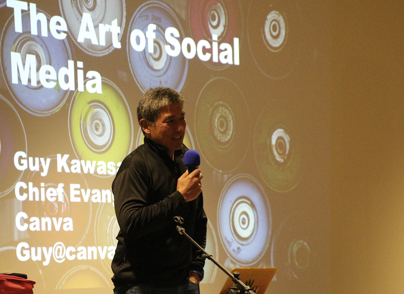 Guy Kawasaki – now a part time Santa Cruzan! – offered warmth and humor as he described the do's and don'ts of social media and how he "makes the sausage."