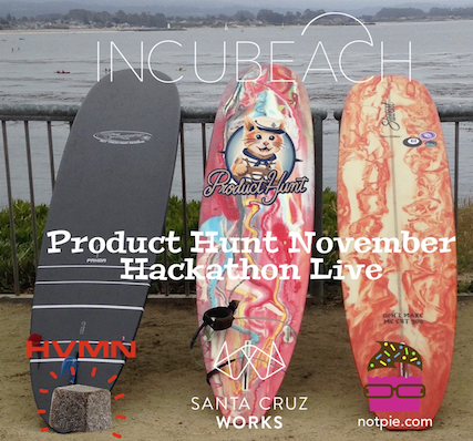 Incubeach presents Product Hunt Hackathon live