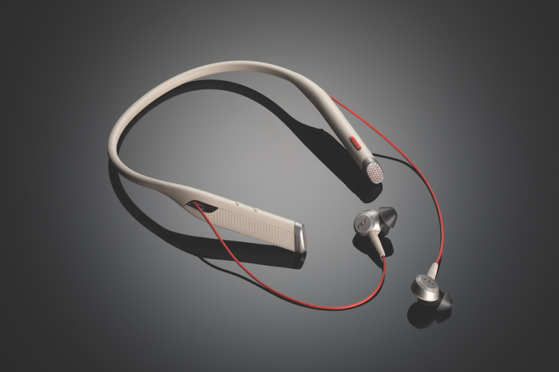 Plantronics introduces its first bluetooth neckband headset with earbuds