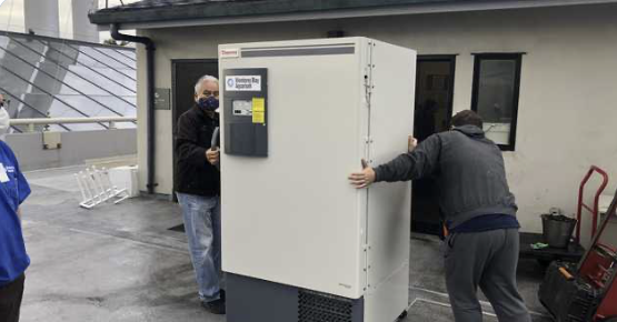 Monterey Bay Aquarium lends ultra-cold freezer for vaccine storage